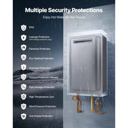 Load image into Gallery viewer, Gas Tankless Water Heater 5.3/ 8Gal Outdoor 191000 BTU Instant Hot Water Heater Smart Temperature Control Protections