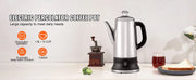 Charger l'image dans la visionneuse de galerie, Amocart 12-Cup Electric Percolator Coffee Pot 304 Stainless Steel Coffee Percolator with Keep Warm Function