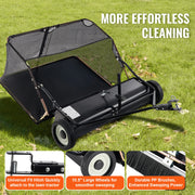 Charger l'image dans la visionneuse de galerie, Amocart Large Lawn Sweeper, Tow Behind Design with Dump Rope for Easy Emptying