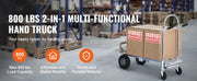 Bild in Galerie-Viewer laden, Amocart Folding Hand Truck Aluminum Heavy Industrial Collapsible Dolly Cart for Transport and Moving in Warehouse Supermarket
