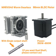 Load image into Gallery viewer, DC48V BLDC Nema34 86mm 350W-800W Brushless Motor Gearbox Kit 220VAC/310VDC Worm Gear Gearbox 3000RPM