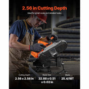 Charger l'image dans la visionneuse de galerie, Amocart 20V Portable Band Saw 2.5-In/5-In Deep Cut 360W Bandsaw 0-120/192 m/min Variable Speed with Brushless Motor Hang Hooks