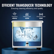 Charger l'image dans la visionneuse de galerie, Amocart 1.3L Ultrasonic Cleaner Lave-Dishes Portable Washing Machine w/ Digital Timer Ultrasound Home Jewelry Clean Appliances