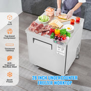 Load image into Gallery viewer, Amocart Commercial Frozen Refrigerator Sandwich Salad Prep Table 7.4Cu.Ft Food Prep Frost Free Refrigerator for Restaurant