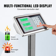 Charger l'image dans la visionneuse de galerie, Amocart Computing Digital Platform Scale 660 lbs Load with LB/KG Tare Price Calculator Stainless Steel High-Definition Display