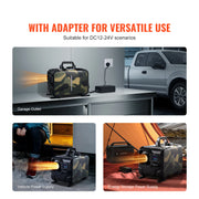 Charger l'image dans la visionneuse de galerie, Amocart 8KW Car Heater 12V/24V All in One Diesel Air Heater Bluetooth/Display/CO Alarm Horizontal Diesel Heater for Vehicle RV