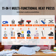 Charger l'image dans la visionneuse de galerie, Amocart 12x15In Heat Press Machinine Multifunctional Clamshell Printer Digital Heat Press Transfer Machine Sublimation Machine