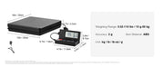 Load image into Gallery viewer, Amocart 110 lbs Digital Postal Shipping Scale with Timer 90° Foldable LCD Screen AC/DC Powered Package Scale for Laggage Home