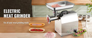 Bild in Galerie-Viewer laden, Hachoir à viande électrique commercial Amocart en acier inoxydable avec 3 plaques de meulage