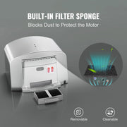 Charger l'image dans la visionneuse de galerie, Amocart Heavy Duty Commercial Hand Dryer 1400W Automatic High Speed Warm Wind Hand Blower Built-In Filter Sponge for Home