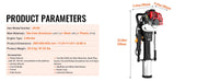 Bild in Galerie-Viewer laden, Amocart 37.77cc Gas-Powered T Post Driver 4-Stroke Engine Gasoline Fence Piling Pounder with 3 Post Driving Head(45/55/88 mm)