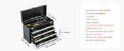Bild in Galerie-Viewer laden, Amocart 20.5in Metal Tool Box Portable 4-Drawers Tool Chest with Drawers Locking Multi-Function Tool Organizer for Workshop