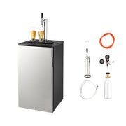 Load image into Gallery viewer, Amocart Beer Kegerator Single Tap Commercial Draft Beer Dispenser for D system W/ Shelves Hold 1 Sixth Keg 2.5lbs CO2 Tank 92L