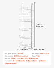 Charger l'image dans la visionneuse de galerie, Amocart 6/8/9/10 Tier Over the Door Pantry Organizer Heavy-Duty Steel Hanging Spice Rack, Adjustable Wall Seasoning Shelves