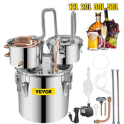 Load image into Gallery viewer, Amocart 12L 20L 30L 50L Alcohol Brewing Distiller DIY Moonshine Apparatus Stainless Steel Still Whisky Beer Brandy Home Use