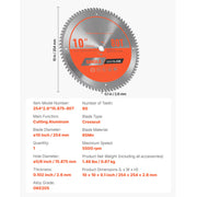 Charger l'image dans la visionneuse de galerie, Amocart Circular Saw Blade 10in Diameter 80Sharp Alloy Teeth 5/8in Arbor Aluminum Cutting Blade forCircular Saw with Heat Vents