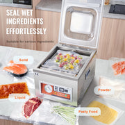 Load image into Gallery viewer, Amocart DZ-260A Chamber Vacuum Sealer with 15.7" Sealing Length Kitchen Vacuum Packing Machine for Home Foods Meats Marinades