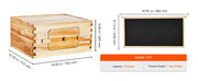 Load image into Gallery viewer, Amocart Bee Hive Deep Box Starter Kit 100% Beeswax Coated Natural Cedar Wood Langstroth Beehive Kit Transparent Acrylic