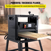 Load image into Gallery viewer, Amocart Electric Planer 12.5/13 inch Thicknesser Wood Planer With Stand & Dust Exhaust 1800W 8000RPM for Woodworking Power Tool