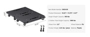 Charger l'image dans la visionneuse de galerie, Amocart 2 Pack Furniture Mover Pallet Trolley 500 lbs Each Count with 4 Wheels Small Flat Dolly Cart for Industrial Machinery