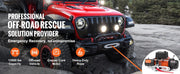 Load image into Gallery viewer, Amocart 13500lbs Electric Winch Car Truck Winch with 80ft Synthetic Rope Wireless & Wired Remote Control for Towing Off-Road