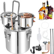 Charger l'image dans la visionneuse de galerie, Amocart 50L Alcohol Water Distiller Bottle Moonshine Equipment Stainless Steel Brewing Machine for Whisky Wine Beer Dispenser
