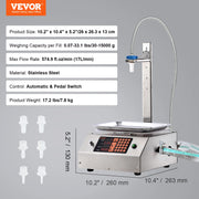 Bild in Galerie-Viewer laden, Amocart 30-15000g Liquid Filling Machine Automatic Bottle Water Filler with Diaphragm Pump Digital Control for Wine Beverage