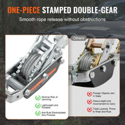 Charger l'image dans la visionneuse de galerie, Amocart 5T Come Along Winch Ratchet Power Puller Tool with 11.5ft Steel Cable Automotive Hoist Cable Puller for Vehicle Rescue