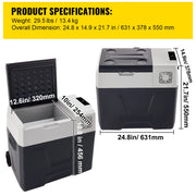 Charger l'image dans la visionneuse de galerie, Amocart 20-55L Portable Refrigerator Car Refrigerator Electric Compressor Cooler with 12/24v DC & 110-240v AC