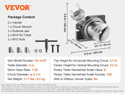 Bild in Galerie-Viewer laden, Amocart Precision Milling Rotary Table 4''/100mm Horizontal Vertical Model with 3-Jaw Chuck Indexing Tools for Milling Machines