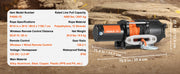 Charger l'image dans la visionneuse de galerie, SucceBuy 4500lbs ATV/UTV Electric Winch 12V with 39ft Synthetic Rope Wireless & Wired Remote Control IP55 Waterproof for Jeeps