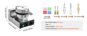 Charger l'image dans la visionneuse de galerie, Amocart Electric Ice Cream Cone Maker Commercial Non-Stick Stainless Steel Egg Roll Mold with Temperature and Time Control