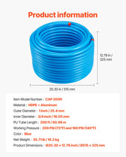 Bild in Galerie-Viewer laden, Amocart Air Compressor Line Kit 3/4" HDPE-Aluminum Compressed Air Piping System Compressed Line Tubing Kit for Garages Workshop