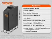 Bild in Galerie-Viewer laden, Amocart Gun Safe Q235 Steel Pistol Safe 3-Way Quick Access Firearm Case Gun Box Advanced Biometric Technology Travel Gun Safe