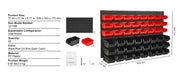 Charger l'image dans la visionneuse de galerie, Amocart 48pcs Parts Storage Bins Wall Mounted Garage Containers with Wall Panels Tool Organizer for Nuts Bolts Screws Nails