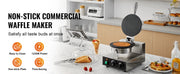 Charger l'image dans la visionneuse de galerie, Amocart Electric Ice Cream Cone Maker Commercial Non-Stick Stainless Steel Egg Roll Mold with Temperature and Time Control