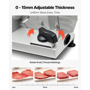 Charger l'image dans la visionneuse de galerie, Amocart 6.7-8.7inch Meat Slicer Electric Deli Slicer Machine with two SUS420 Blades Food-Slicer for Meat Ham Baguett, Steak