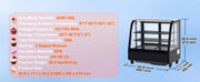 Bild in Galerie-Viewer laden, Amocart Refrigerated Display Case Countertop Pastry Display Case LED Lighting TURBO Cooling Frost Free Air Cooling