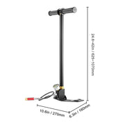 Charger l'image dans la visionneuse de galerie, SucceBuy 3 Stage PCP Pump + Pressure Gauge 4500PSI Tire Kayak Ball Inflatable Air Gun Filling Stirrup High Pressure Hand Pump