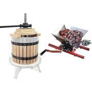 Load image into Gallery viewer, Fruit Crusher Apple Cider Wine Press 3.17 Gallon 12L Solid Wood Basket Press