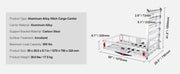 Bild in Galerie-Viewer laden, Amocart 47/53/60 in Hitch Cargo Carrier 400/500lb Capacity Trailer Hitch Mount Aluminum Cargo Basket for Truck Pickup Camping