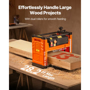 Bild in Galerie-Viewer laden, Amocart Thickness Planer 2 Speed 13-in Width Three-Blade 2000W 23500 RPM Powerful Motor Woodworking for Hard&Soft Wood Material