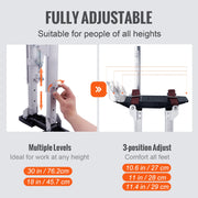 Bild in Galerie-Viewer laden, Amocart Drywall Stilts 18''/36''Adjustable Aluminum Tool Stilts with Protective Knee Pads Non-Slip Work Stilts for Home