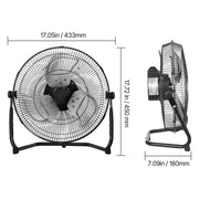 Charger l'image dans la visionneuse de galerie, Amocart Floor Fans 3 Speeds High Velocity Heavy Duty Industrial Fan 4800 CFM 360° Adjustable Tilt for Gym Home Commercial Shop
