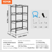 Bild in Galerie-Viewer laden, Amocart 3/4/5 Tiers Water Jug Holder Iron Water Bottle Holder Double/Single Row Easy Installation for Kitchen Office Livingroom