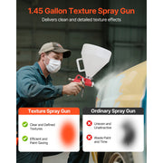 Bild in Galerie-Viewer laden, Amocart Air Texture Spray Gun 1.45 Gallon Air Hopper Spray Gun Professional Drywall Texture Painting Sprayer with 3 Nozzles