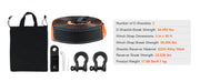 Bild in Galerie-Viewer laden, Amocart Off-Road Recovery Kit 3"x30' Heavy Duty Winch Recovery Kit with 30,000 lbs Tow for ATVs Jeeps Off-Road Vehicles Trucks