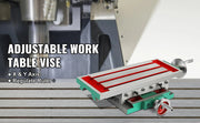 Charger l'image dans la visionneuse de galerie, Amocart Milling Working Table 17.7x6.7 In 2 Axis 4 Ways Move, Multifunction Milling Working Table for Milling Drilling Machine
