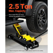 Bild in Galerie-Viewer laden, Amocart 2.5 Ton Floor Hydraulic Jack Pneumatic Low Profile Floor Jack Heavy-Duty Steel Floor Jacks with Single Piston Lift Pump