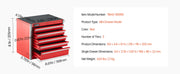 Load image into Gallery viewer, Amocart 5-Drawer 8.6in Metal Tool Box Red/Black Portable Small Tool Chest with PP Feet Pads for Garage Workshop Tools Storage